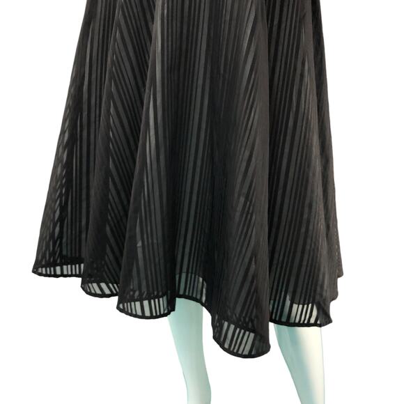 Lip Service Womens Size L Dress Black Stripe Bustier Cotton Fit And Flare - Picture 4 of 16